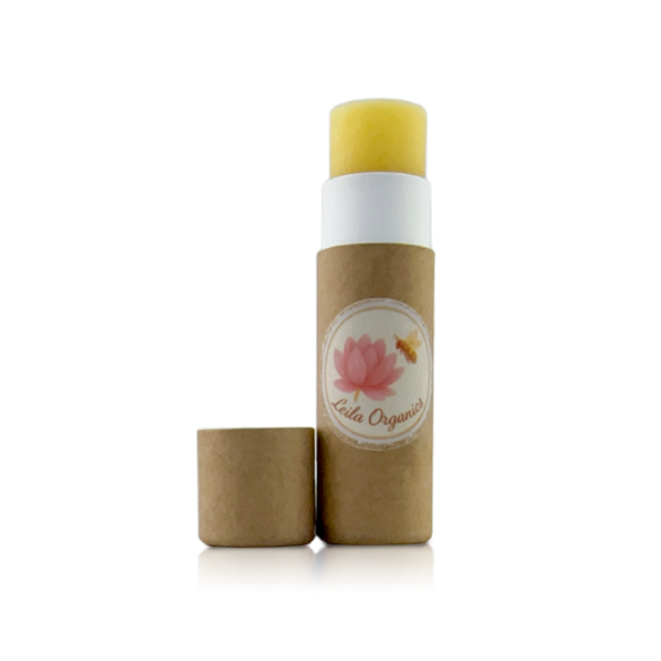 Natural lip balm in recyclable eco friendly tube