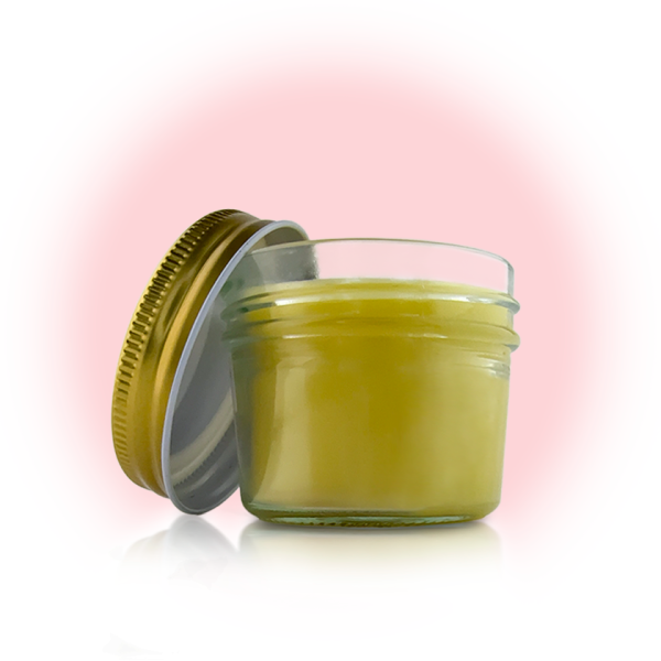 Royal Damascus Rose natural beeswax face and body cream jar