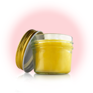 Royal Damascus Rose natural beeswax face and body cream jar